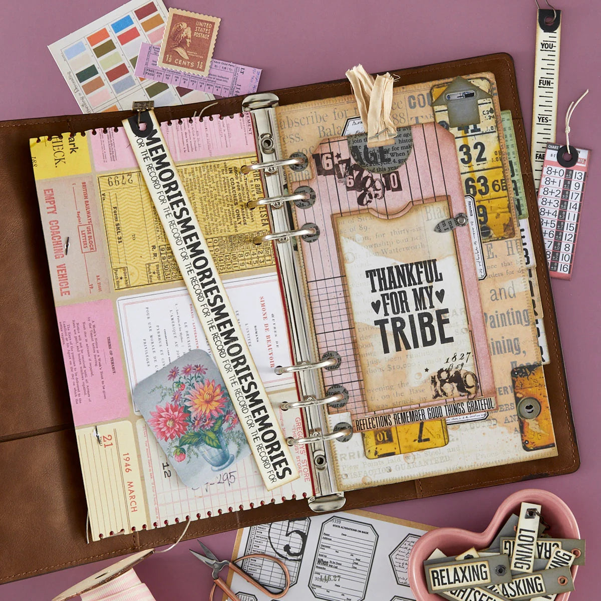 Spellbinders Reminiscence Book 10 Patterned Cardstock