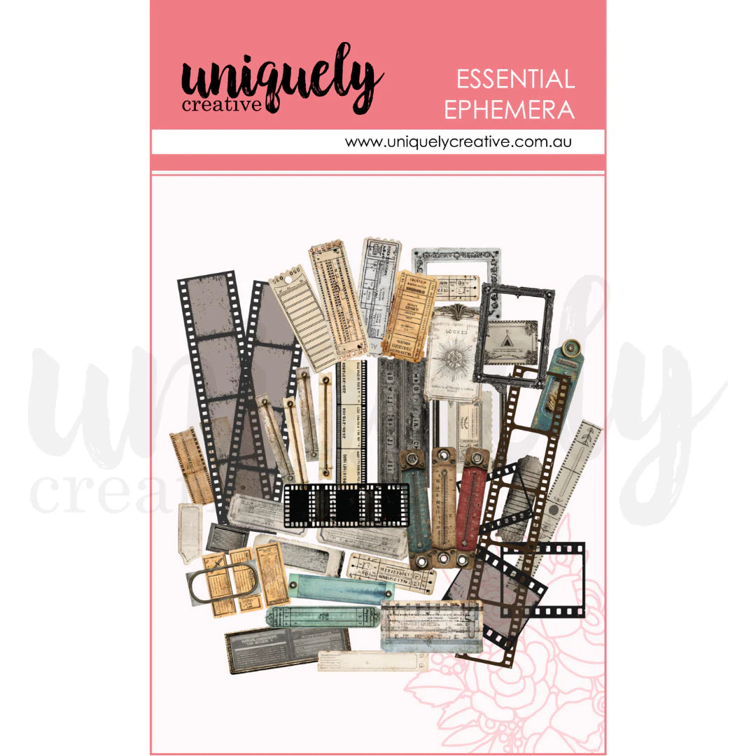 Uniquely Creative Acetate Rustic Ephemera