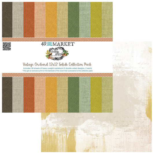 49 and Market Vintage Orchard 12×12 Solid Collection Pack