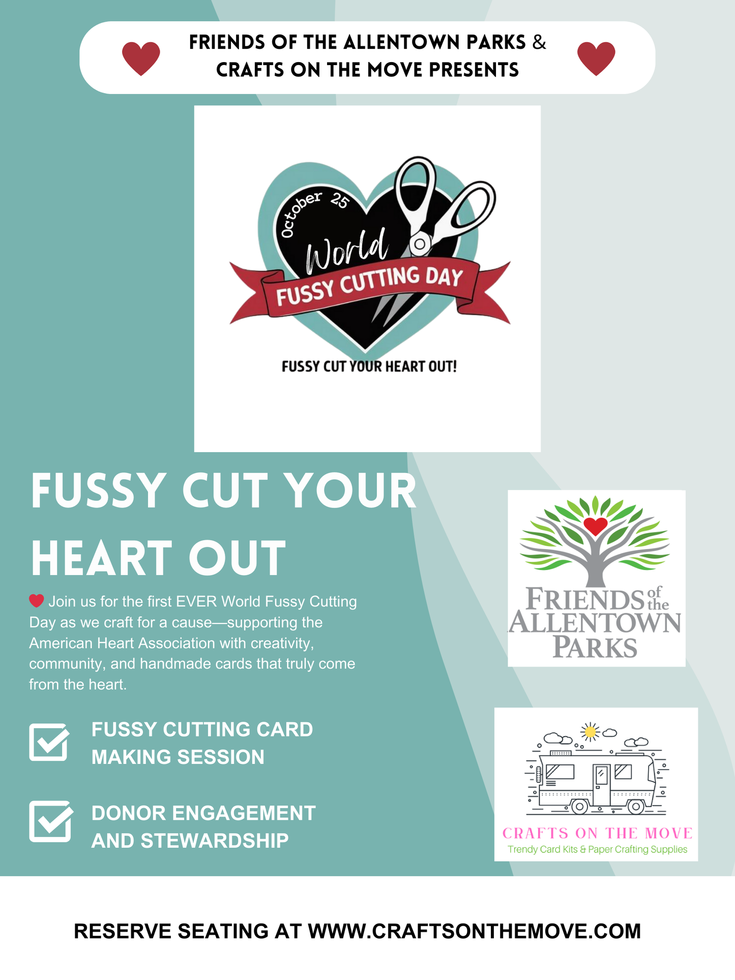 World Fussy Cutting Day - Friends of Allentown Parks Collaboration