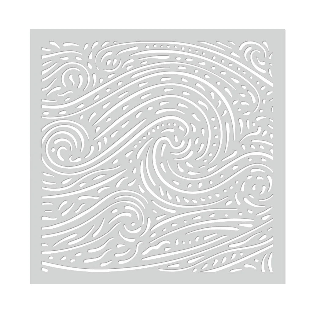 Starry Night stencil for card backgrounds and ink blending