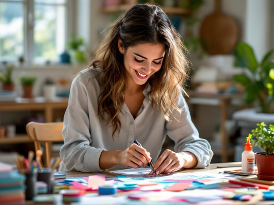 happily crafting in your own space