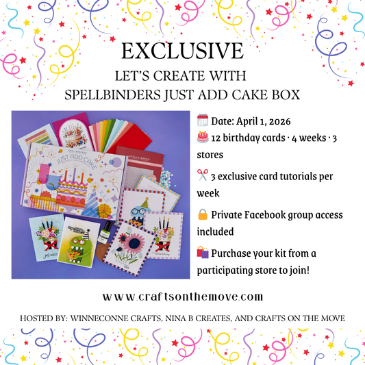 Spellbinders Just Add Cake Card Making Kit + an EXCLUSIVE