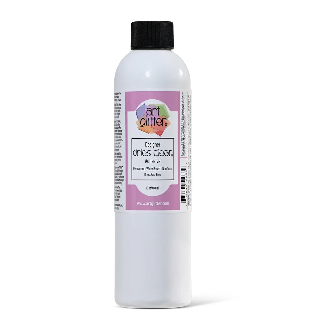 Art Glitter Glue Designer Dries Clear Freeze/Thaw Stable Adhesive Glue Refill