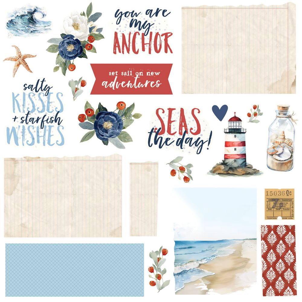 Simple Stories Simple Cards Card Kit - SImple Vintage Sand and Sea