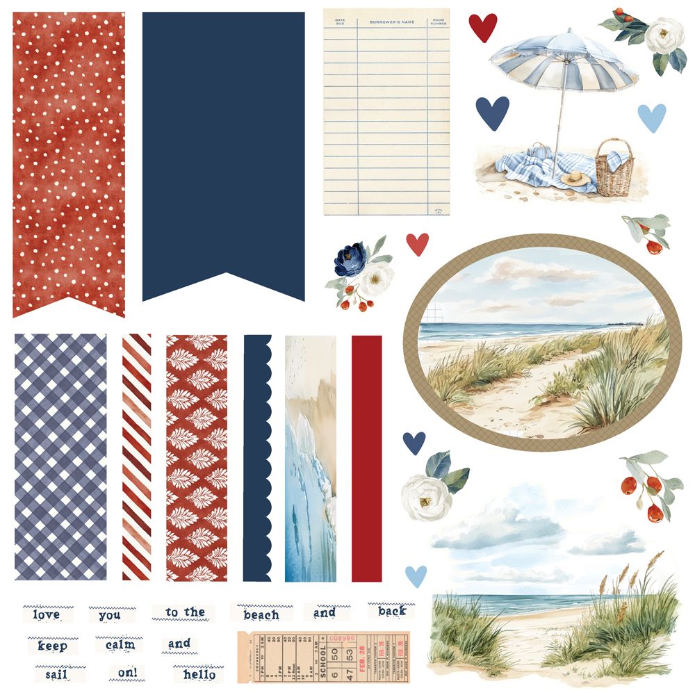 Simple Stories Simple Cards Card Kit - SImple Vintage Sand and Sea