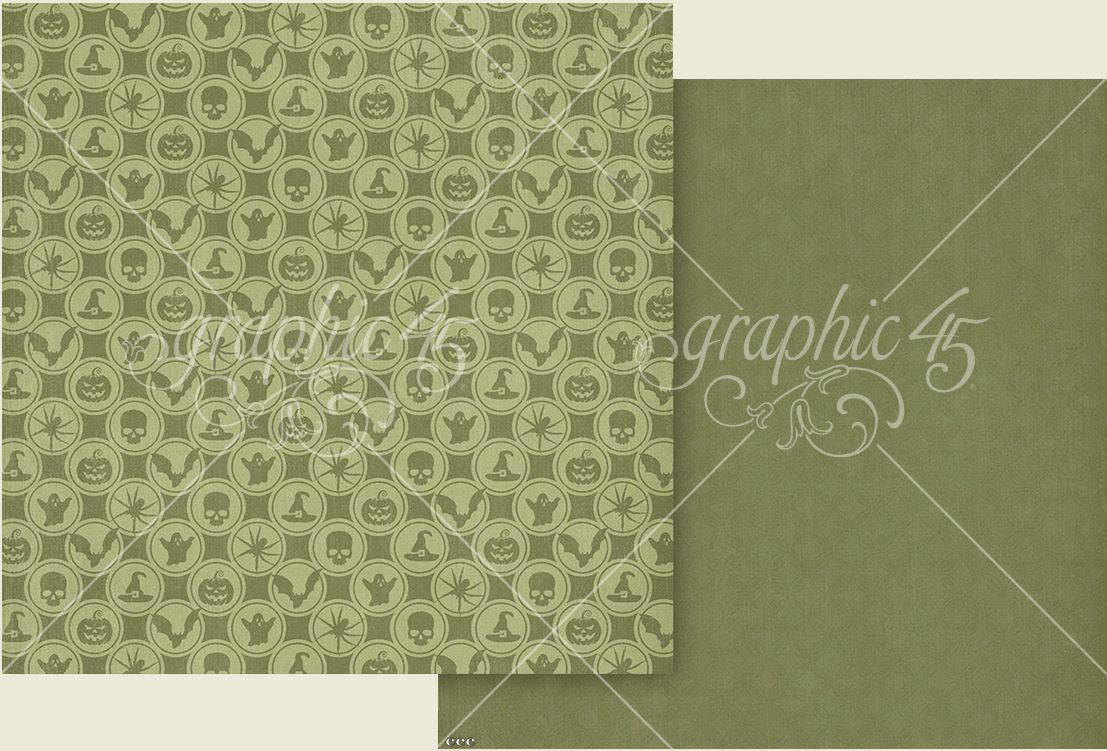 Graphic 45 Ghostly Greetings Solid 12" x 12" Collection