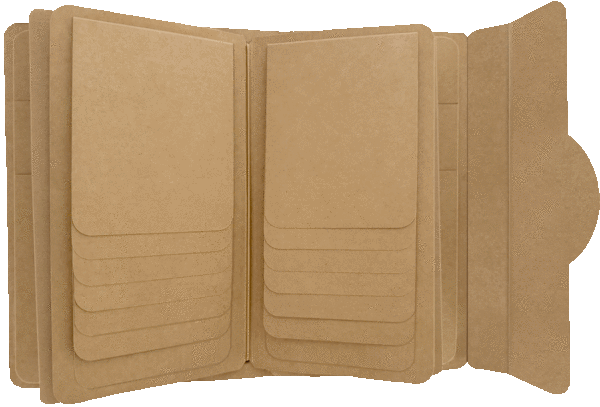 kraft folio journal album by Graphic 45 open