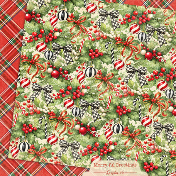 Graphic 45 Merry-ful Greetings 12×12 Collection Pack