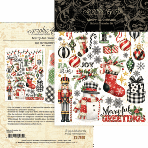 Graphic 45 Merry-ful Greetings Rub-on Transfers