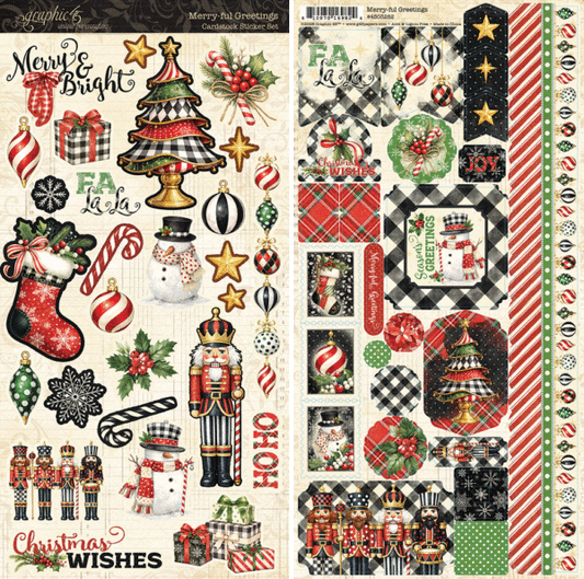 Graphic 45 Merry-ful Greetings Sticker Set