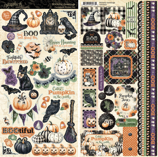 Graphic 45 BOOtiful Greetings Sticker Set