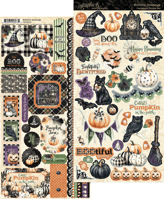 Graphic 45 BOOtiful Greetings Sticker Set