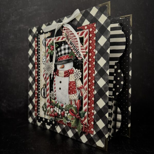 Graphic 45 Check Binder Album with Interactive Pages — Black