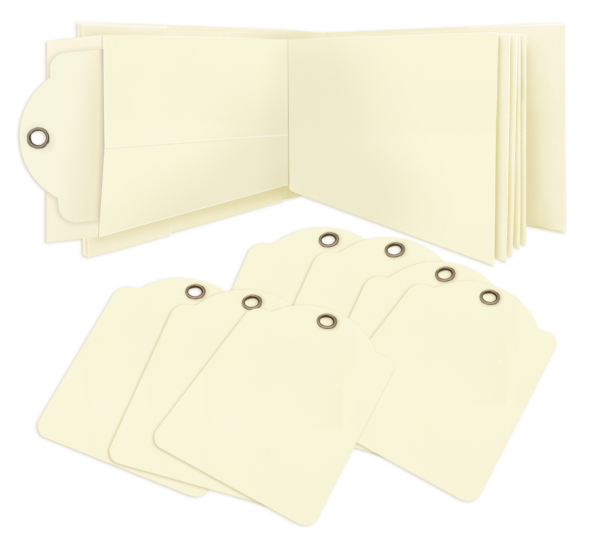 Graphic 45 Rectangle Policy Envelope Album — Ivory