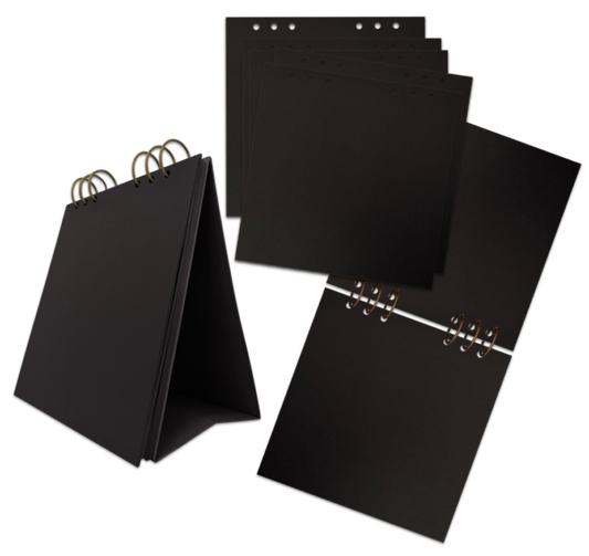 Graphic 45 8×8 Easel Art Album — Black