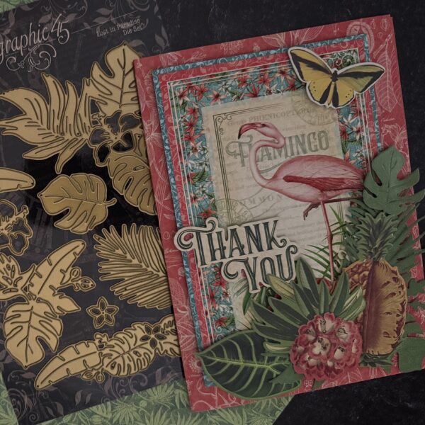 Graphic 45 Lost in Paradise — Updated Keepsake Kit with Metal Die-Set