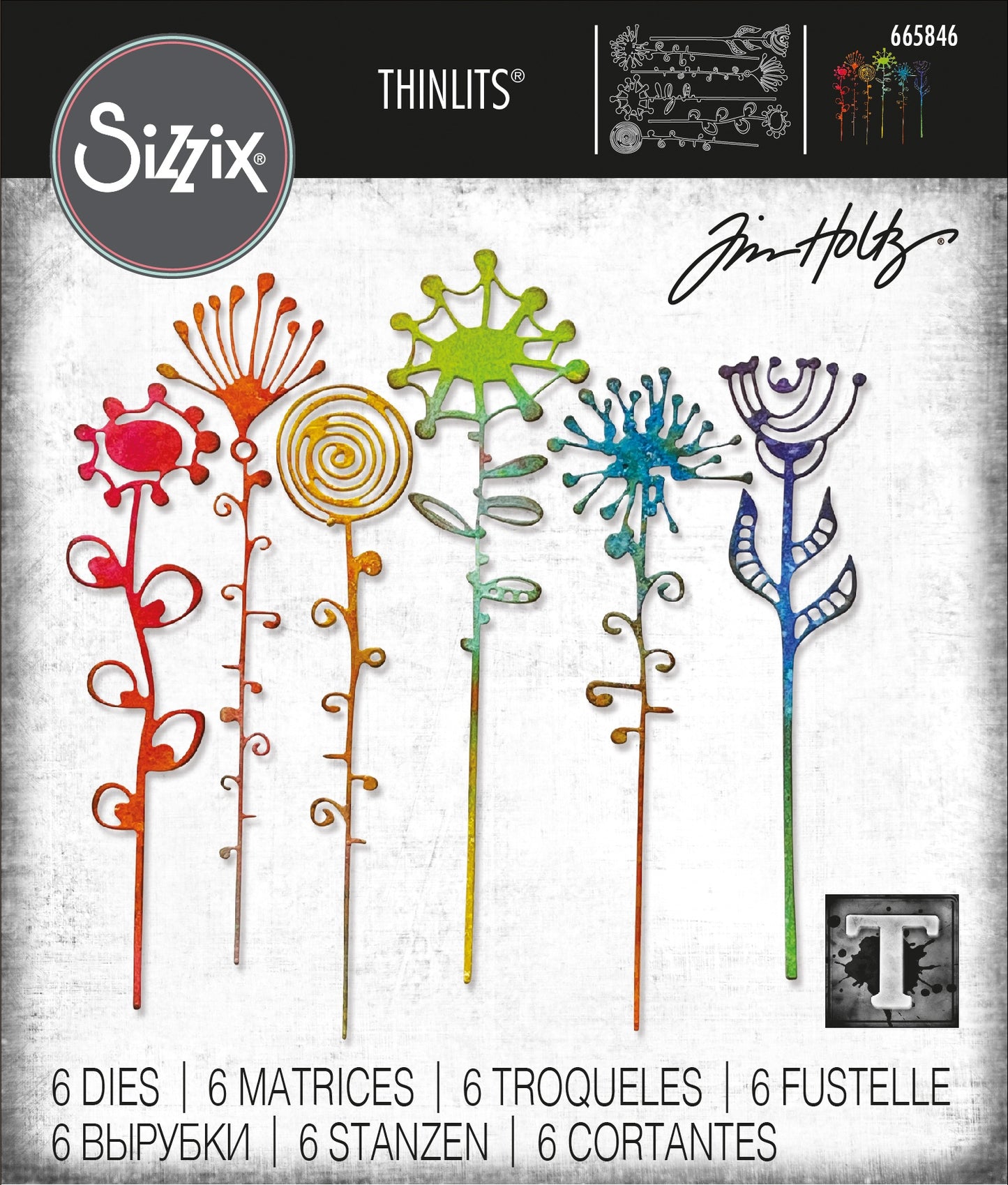 Artsy Stems Tim Holtz Sizzix Dies