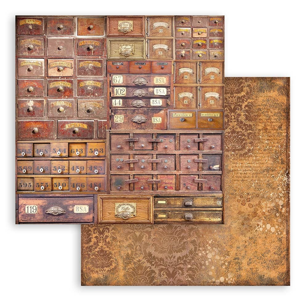 Stamperia Coffee & Chocolate Maxi Backgrounds Double-Sided Paper Pad