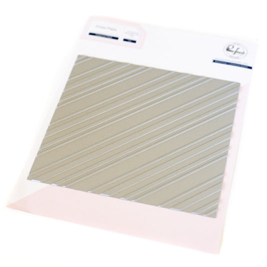 Pinkfresh Studio Diagonal Plaid Press Plate