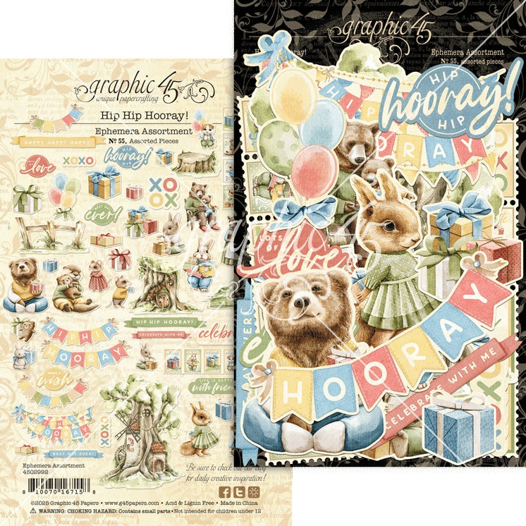 Hip Hip Hooray Ephemera Set