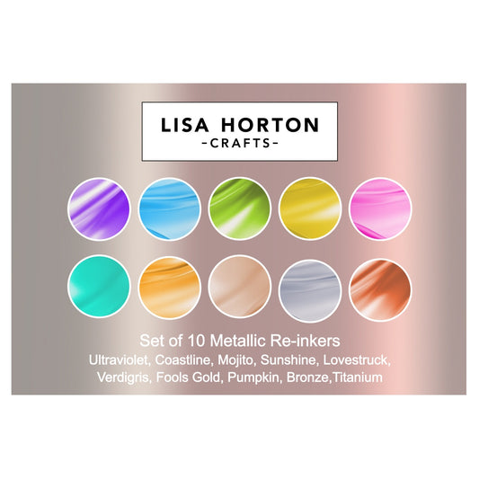 Lisa Horton Crafts Cloud 9 Metallic Reinkers 10/Pkg