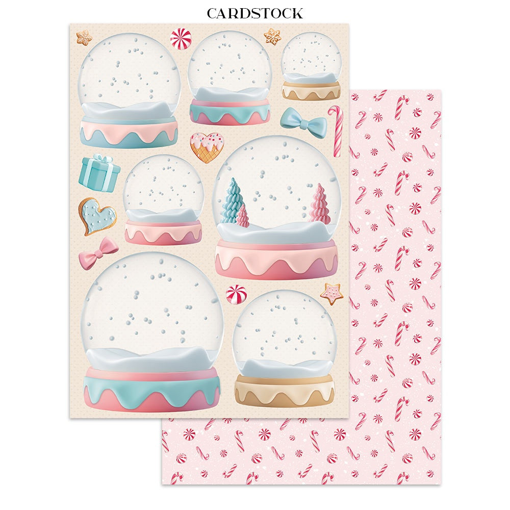 Stamperia Candy Christmas Junk Journal Stickers, Cut-outs & Backgrounds
