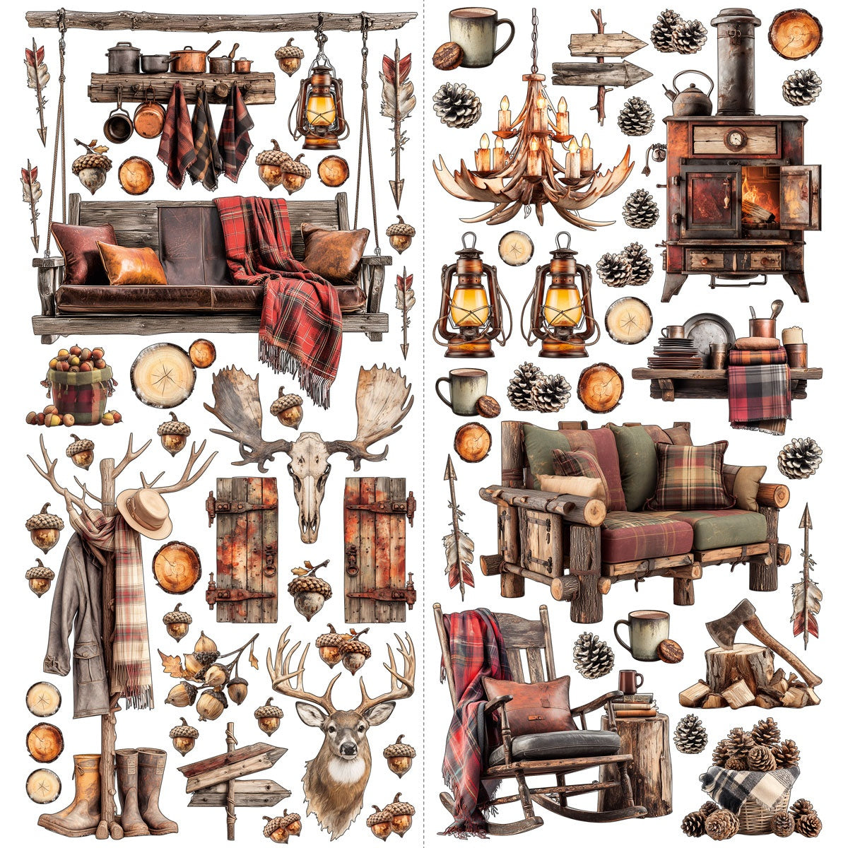 49 And Market Laser Cut Outs - Timber and Tweed