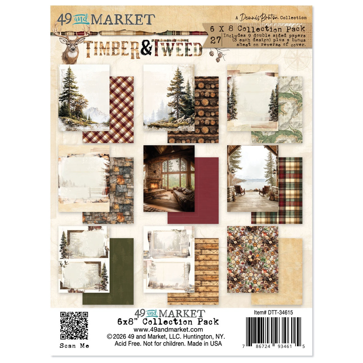 49 And Market Collection Pack 6"X8" - Timber and Tweed