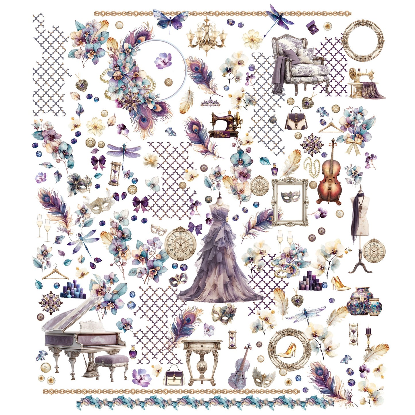 49 And Market Laser Cut Outs - Plume & Petal
