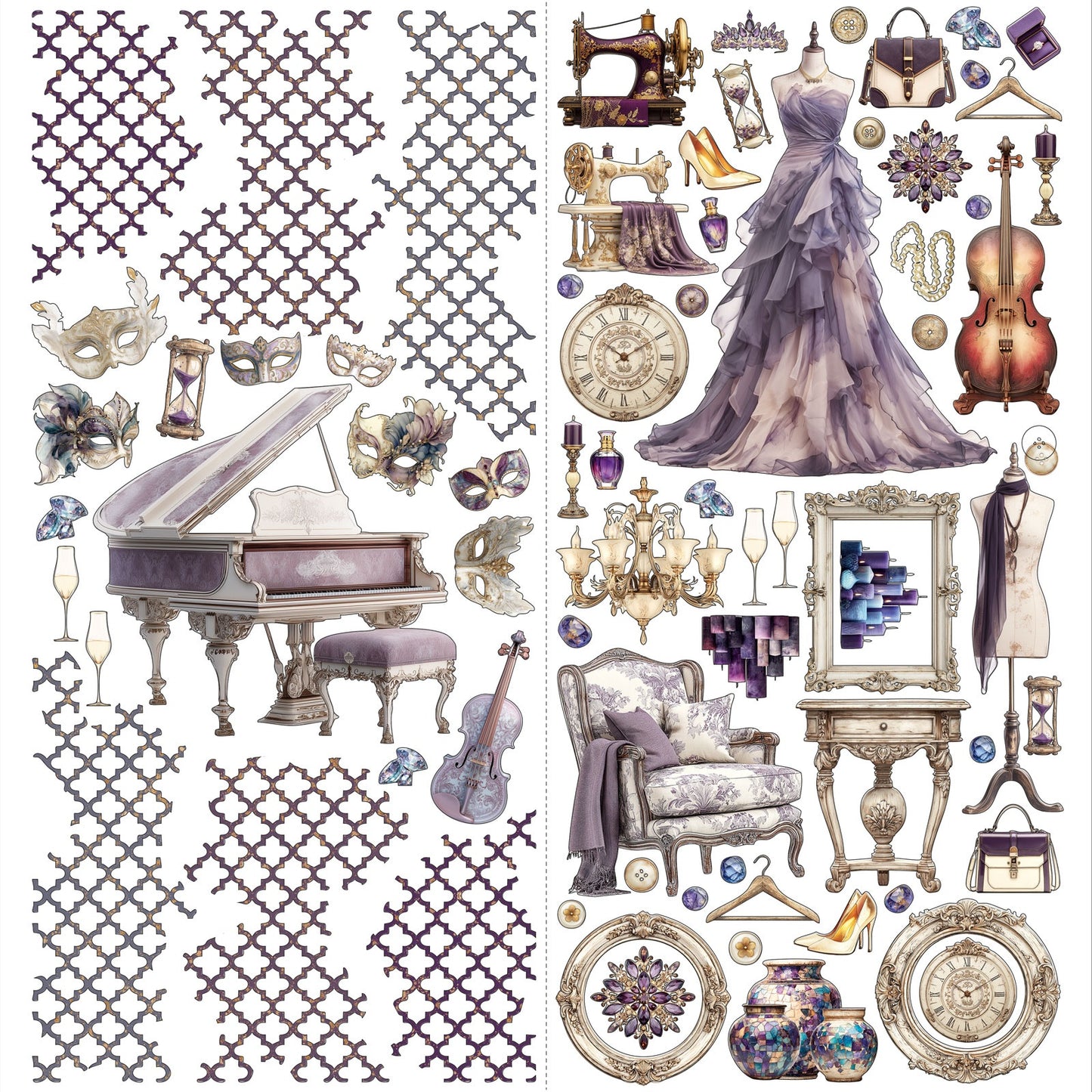 49 And Market Laser Cut Outs - Plume & Petal
