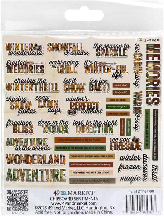 49 And Market Chipboard Set - Timber and Tweed