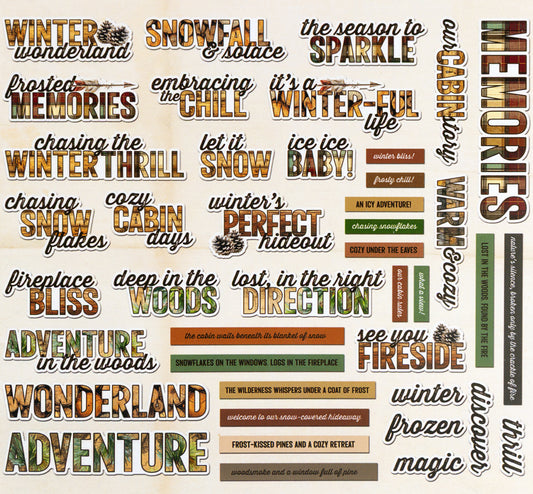 49 And Market Chipboard Set - Timber and Tweed