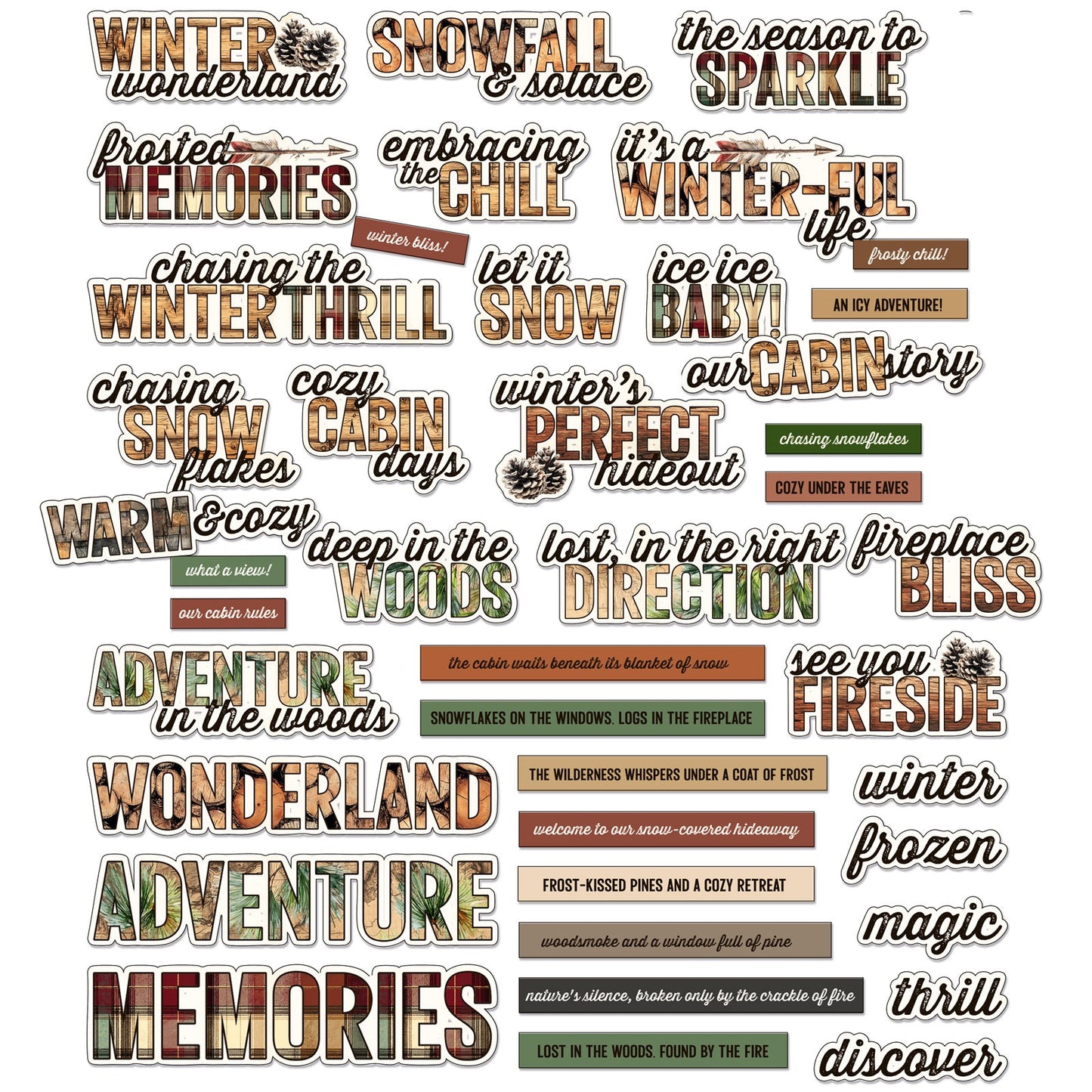 49 And Market Chipboard Set - Timber and Tweed