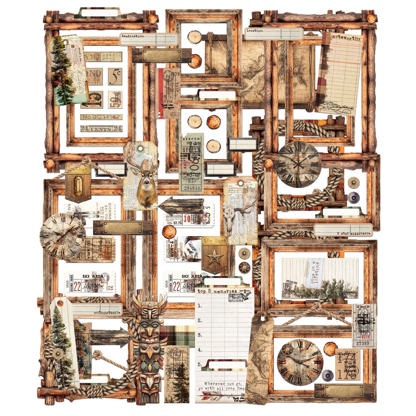 49 And Market Ephemera & Frames - Timber and Tweed
