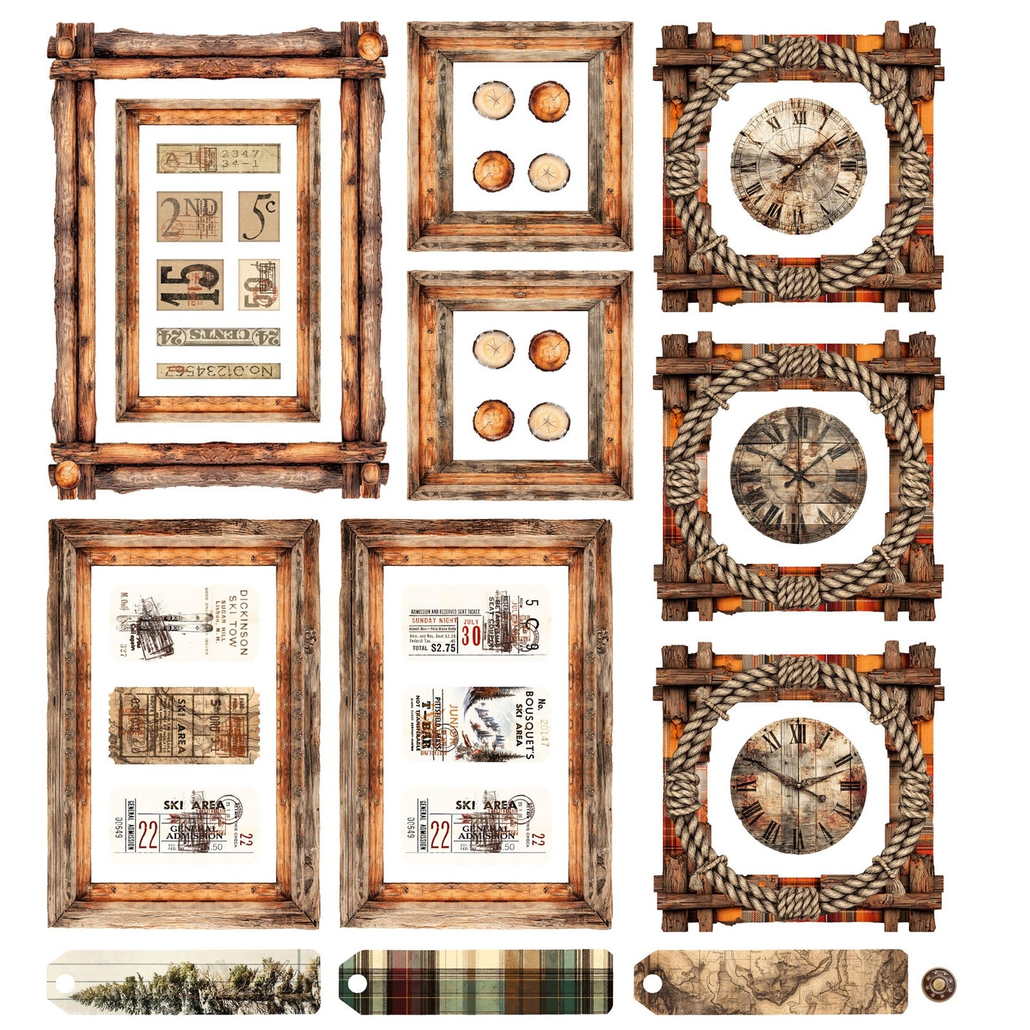 49 And Market Ephemera & Frames - Timber and Tweed