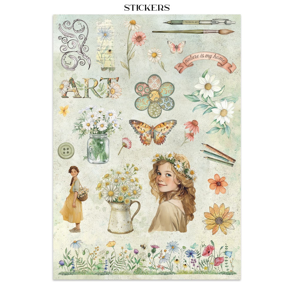 Stamperia Junk Journal - Daisies Art