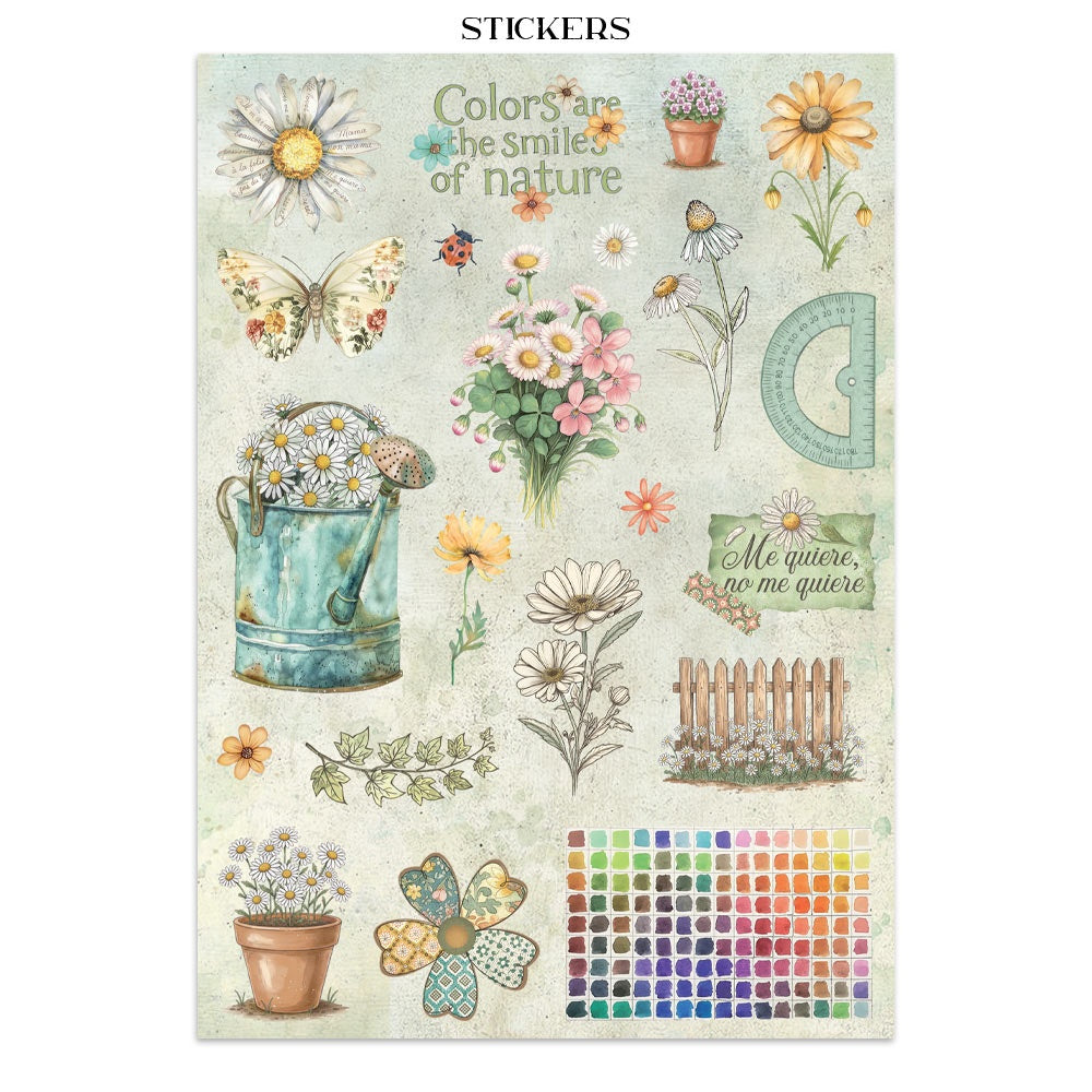 Stamperia Junk Journal - Daisies Art