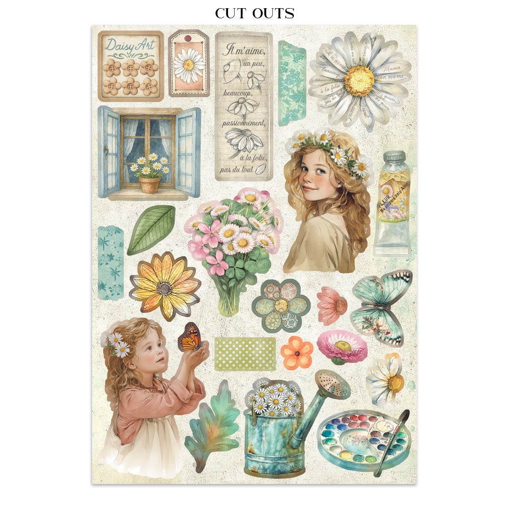 Stamperia Junk Journal - Daisies Art