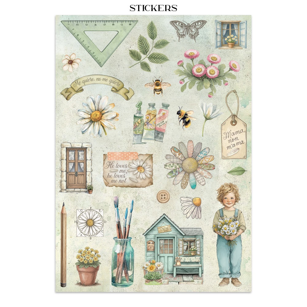 Stamperia Junk Journal - Daisies Art