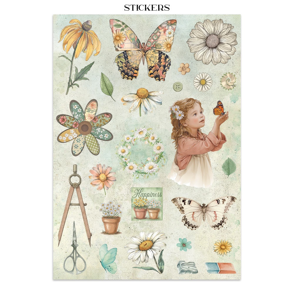 Stamperia Junk Journal - Daisies Art