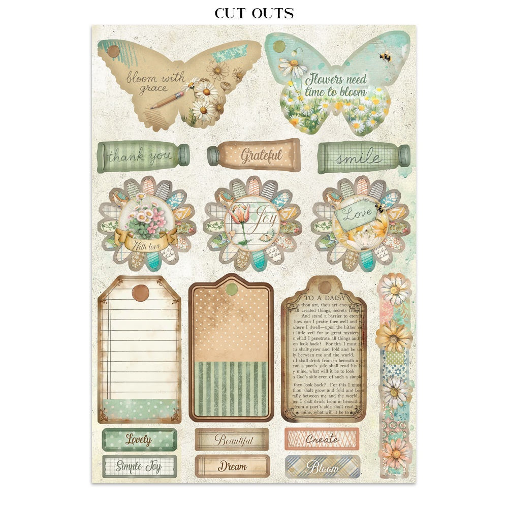 Stamperia Junk Journal - Daisies Art