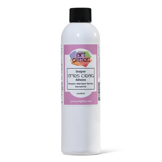 Art Glitter Glue 8oz Designer Dries Clear Adhesive Glue