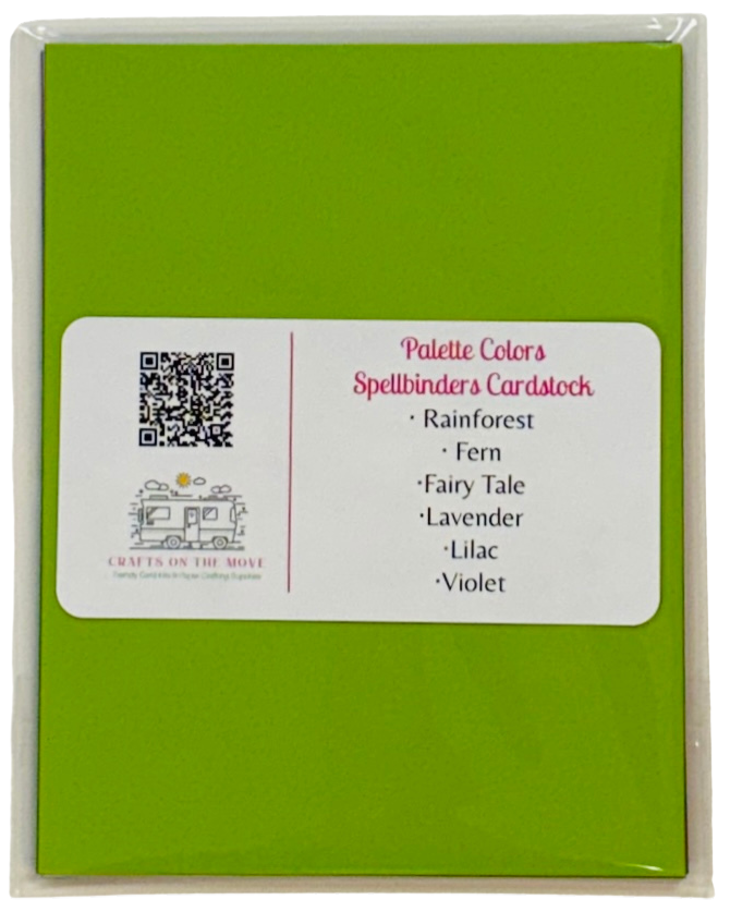 Spellbinders ColorWheel A2 Purple Floral Cardstock Panels