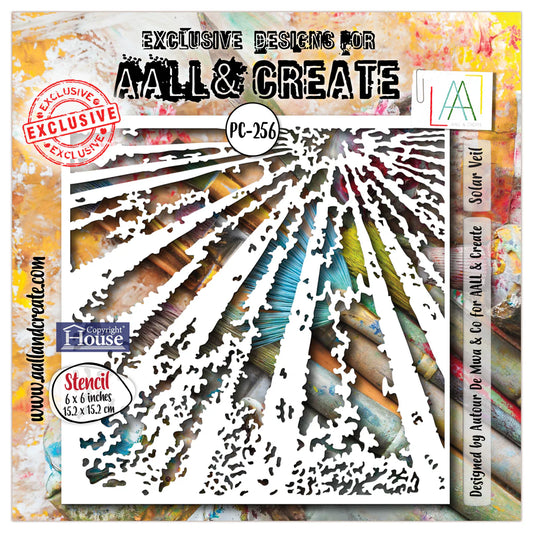AALL and Create - 6"x6" Stencil - Solar Veil