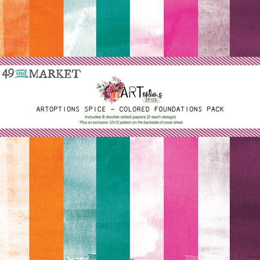 49 and Market ARToptions Spice – 12×12 Colored Foundations Pack