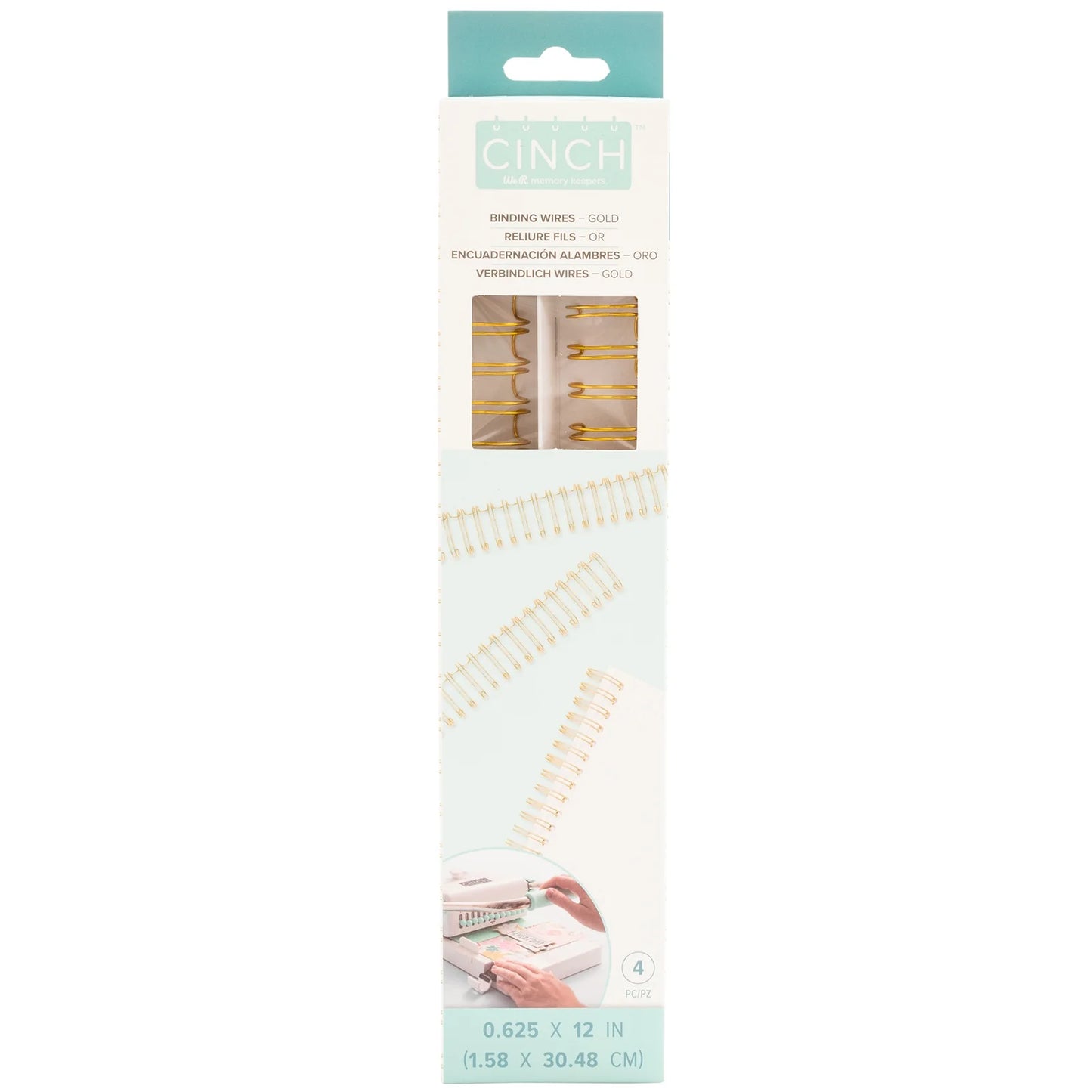 We R Makers 0.625" Cinch Book Binding Wires 4-pk