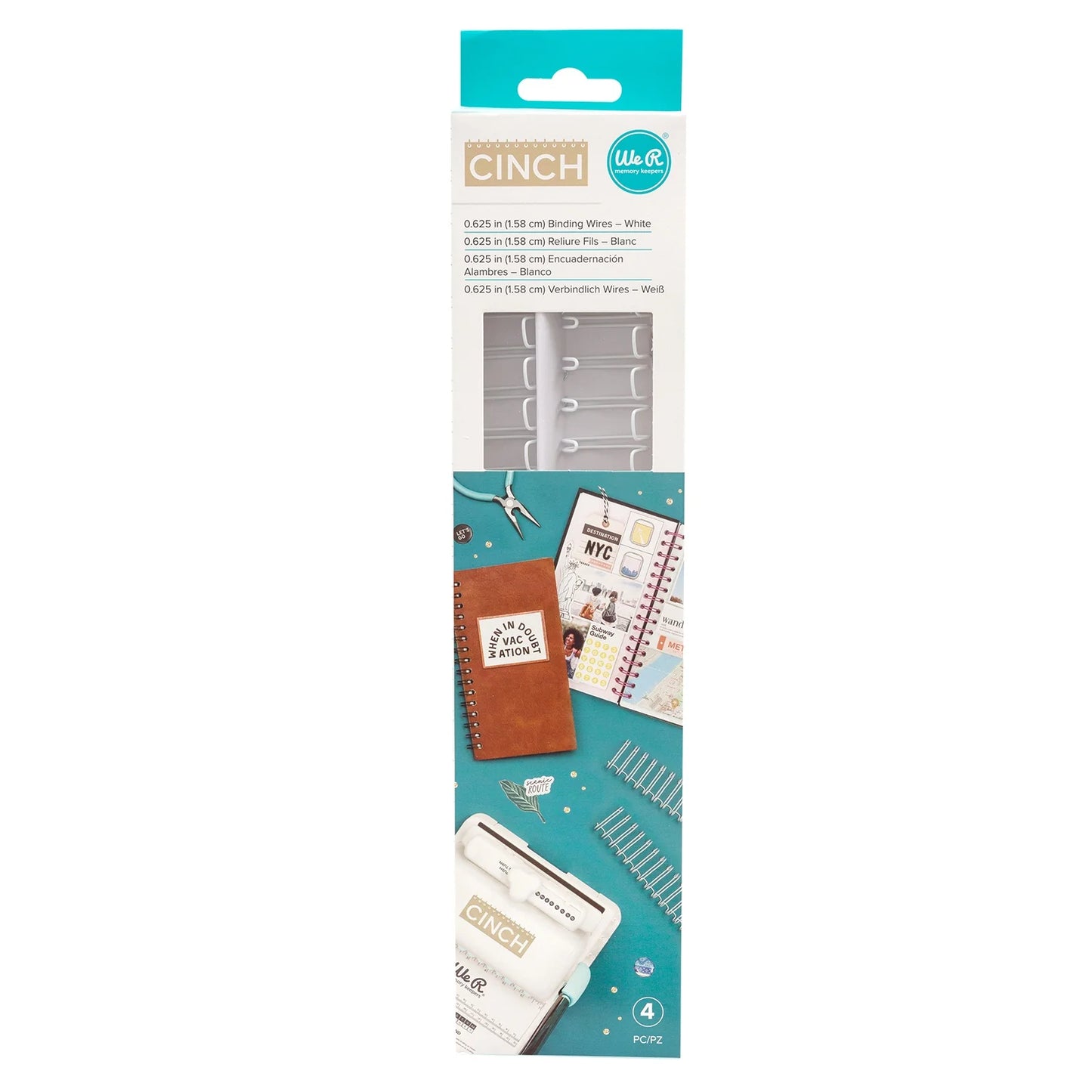 We R Makers 0.625" Cinch Book Binding Wires 4-pk