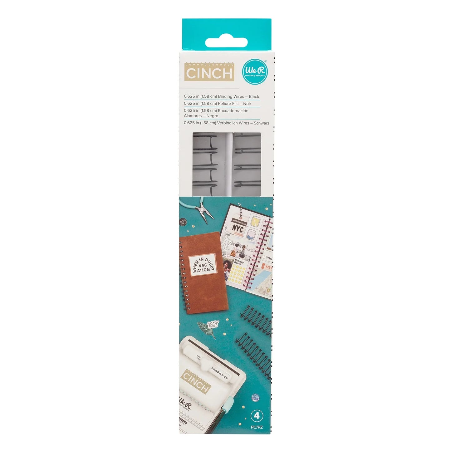 We R Makers 0.625" Cinch Book Binding Wires 4-pk