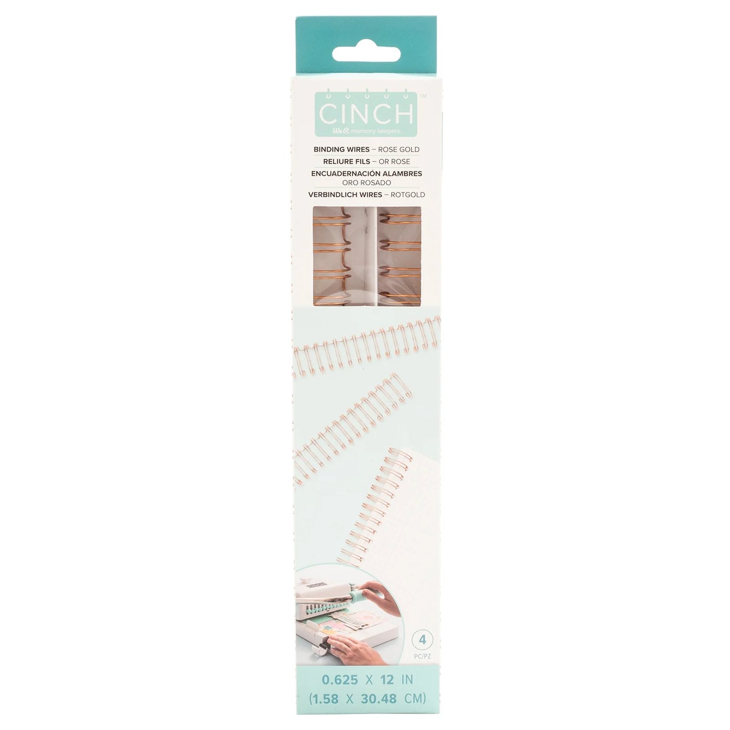 We R Makers 0.625" Cinch Book Binding Wires 4-pk